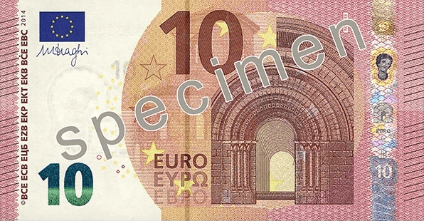 Billet de 10 euro — Deuxième série « Europa » (depuis 2013) — recto